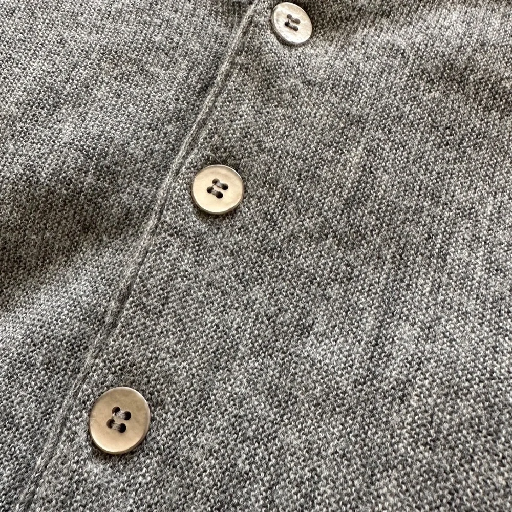 Jefflinks‎ Lord Jeff Cardigan Sweater Mens L Gray Grandpacore Golf Dupont Orlon